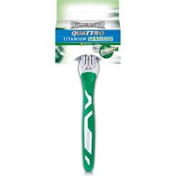 Wilkinson Quatro Titanium Sensitive golarki 4-ostrzowe 12 sztuk