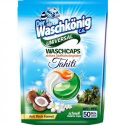 Der Waschkonig kapsułki do prania Tahiti 50 sztuk Universal