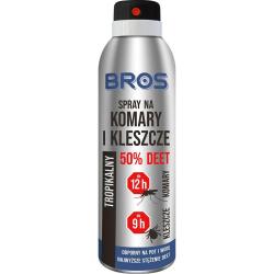 Bros Tropikalny 50% DEET przeciw komarom i kleszczom 90ml