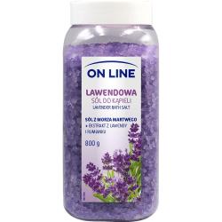 On Line sól do kąpieli Lawendowa 800g