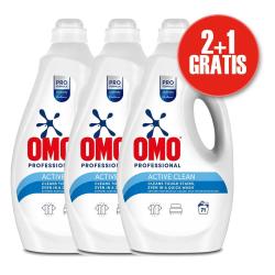 Omo Professional pakiet płyn do prania 5L Active Clean Liquid 2+1 gratis