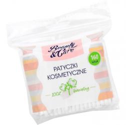 Beauty & Care BIO patyczki kosmetyczne 160 sztuk folia