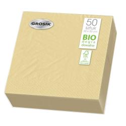 Grosik serwetki 33x33cm 2W, 50szt. ecru