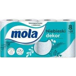 Mola Blue Dekor papier 8 sztuk