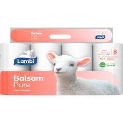 Lambi papier toaletowy, 3 warstwowy, 8 rolek Balsam Pure