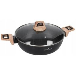 Zwieger Lavena garnek płaski 18cm z pokrywką