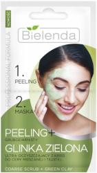 Bielenda peeling gruboziarnisty + glinka zielona 2x5g