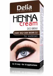 Delia Henna Cream do brwi i rzęs brązowa