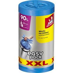 Jan Niezbędny zawiązywane worki 90L 50 szt. Easy Pack HDPE