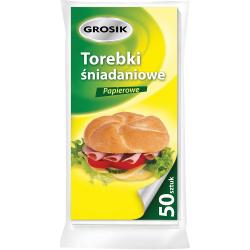 Grosik torebki śniadaniowe 50 szt. papierowe