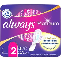 Always podpaski ze skrzydełkami Ultra Platinum 7szt. Super