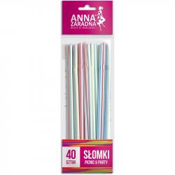 Anna Zaradna słomki do napojów 21cm 40 sztuk