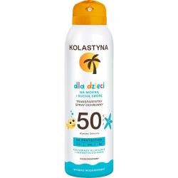 Kolastyna spray do opalania SPF50 dla dzieci 150ml na suchą i mokrą skórę