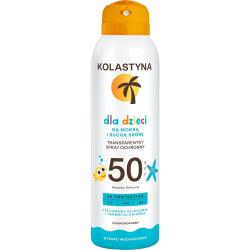 Kolastyna spray do opalania SPF50 dla dzieci 150ml na suchą i mokrą skórę