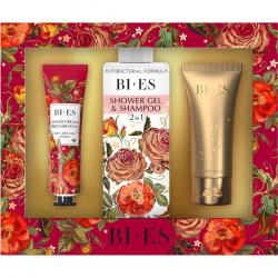 Bi-es zestaw Blossom Roses(krem do rąk+żel pod prysznic+balsam)
