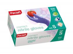 Paclan rękawice nitrylowe niebieskie S 100 sztuk