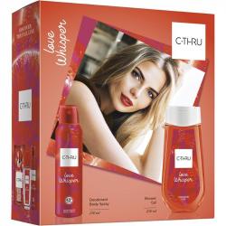 C-THRU zestaw Love Whisper dezodorant 150ml + żel pod prysznic 250ml