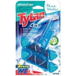 Tytan 4in1 Duo kostka do WC barwiąca 2x40g Eukaliptus