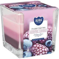 Bispol świeca zapachowa trójkolorowa snk80-314 Frozen berries