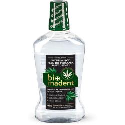 Bio Madent konopny płyn do płukania ust 500ml wybielający