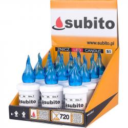 Subito S5 wkład do zniczy LED Niebieski 12 sztuk