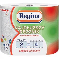 Regina ręcznik papierowy 2-warstwowy Najdłuższy Ręcznik z nadrukiem 2 sztuki