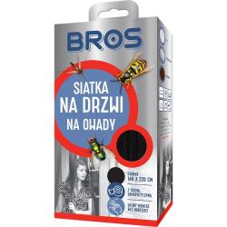 Bros siatka na drzwi CZARNA 140x220cm