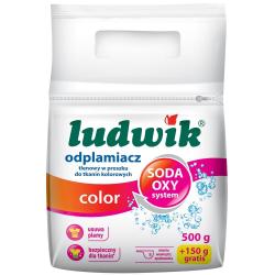 Ludwik tlenowy odplamiacz w proszku 650g Kolor