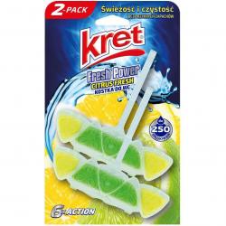 Kret Fresh Power kostka do toalet Citrus Fresh 2x40g