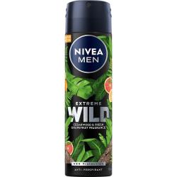 Nivea Men deo spray Extreme Wild 150ml Drzewo Cedrowe i Grejpfrut