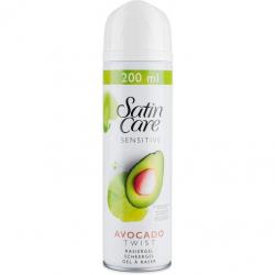 Gillette Satin Care Sensitive żel do golenia 200ml Avocado