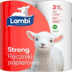 Lambi ręcznik papierowy Strong 3-warstwowy 2 sztuki