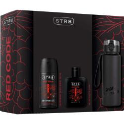 STR8 zestaw Red Code woda toaletowa + dezodorant + bidon