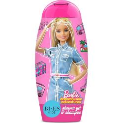 Bi-es Barbie 2w1 szampon i żel pod prysznic dla dzieci 250ml Dreamhouse Adventures