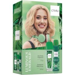 C-THRU zestaw Luminous Emerald dezodorant perfumowany 75ml + dezodorant 150ml