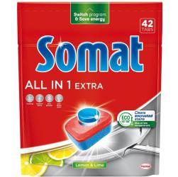Somat All In 1 Extra Lemon tabletki do zmywarki 42 sztuki