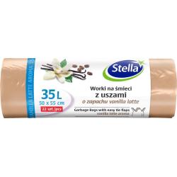 Stella worki na śmieci 35L z uszami 22szt. Vanilla Latte