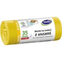 Stella worki do segregacji śmieci 35L/20szt. PLASTIK