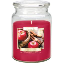 Bispol świeca zapachowa w słoiku Jabłko/Cynamon snd99-87 duża