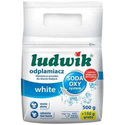 Ludwik tlenowy odplamiacz w proszku 650g Biel