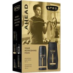 STR8 zestaw Ahead dezodorant 150ml + żel pod prysznic 250ml