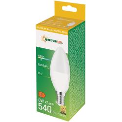 Spectrum LED żarówka świecowa E14 6W neutralna