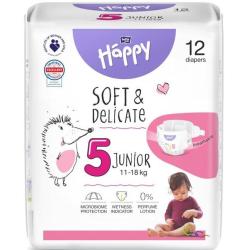 Bella Happy Soft & Delicate pieluchy 5 (11-18kg) 12 sztuk