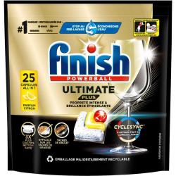 Finish Ultimate Plus tabletki do zmywarek 25 sztuk Lemon