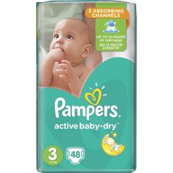 Pampers Active Baby Dry pieluszki 3 48szt