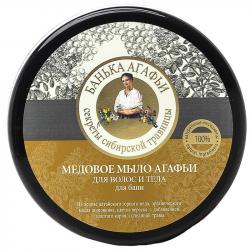 Babuszka Agafia Mydło do ciała i włosów miodowe 300ml