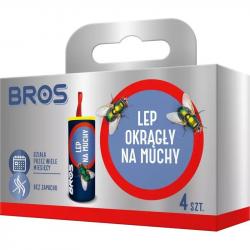 Bros lep na muchy okrągły 4-pak