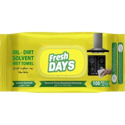 Fresh Days chusteczki nawilżane do powierzchni XXL odtłuszczające 100szt.