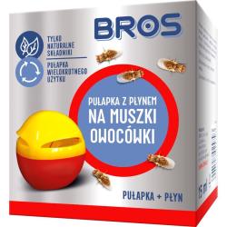 Bros na muszki owocówki pułapka z płynem