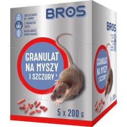 Bros granulat na myszy i szczury 1kg (5x200g)